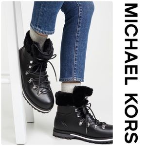 Michael Kor faux fur waterproof boots